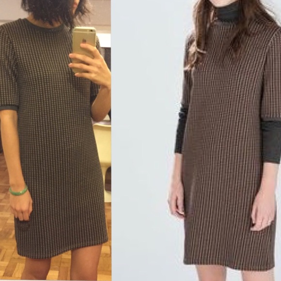 Zara Dresses & Skirts - Zara| Jacquard Check Dress