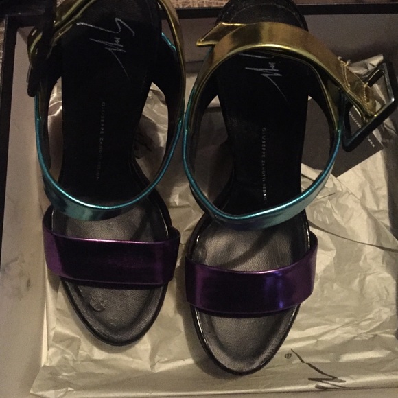 Giuseppe Zanotti Wings Size 43 Black Leather High Top  Giuseppe Zanotti