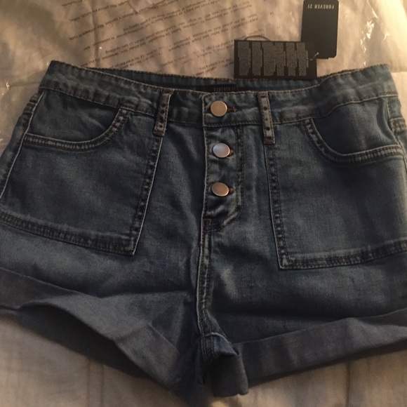 NWT High-waisted jean Shorts F21
