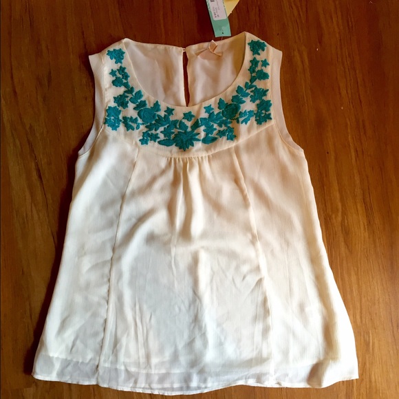 Alexa Embroidery Detail Tank