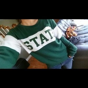 SOLD!! VS PINK Michigan State Crewneck Sweatshirt
