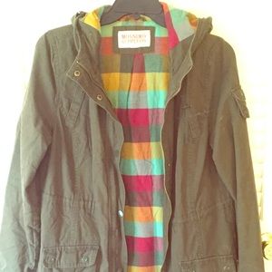 Mossimo Duffle Jacket with Plaid Lining