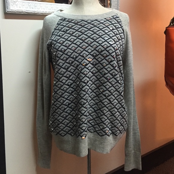 Banana Republic crew neck sequined sweater.