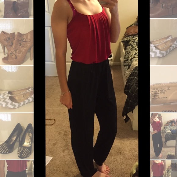 Red&black jumpsuit