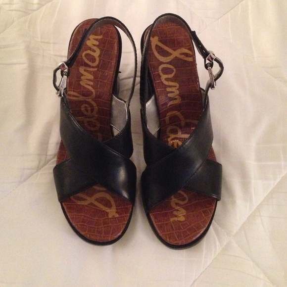 Sam edelman Ivy sandal, black leather 8.5 NIB