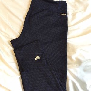 Rare Adidas Patterned Climalite Leggings