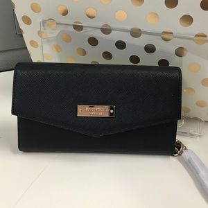 NIB Kate Spade leather wristlet phone case/ wallet