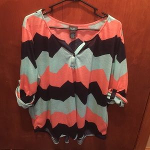 Rue 21 Plus Chevron Henley