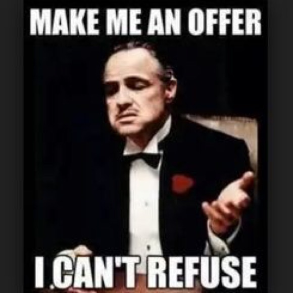 Use your offer button! I like to barter.