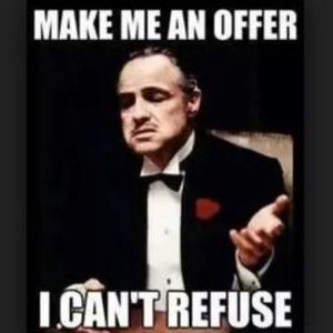 Use your offer button! I like to barter.