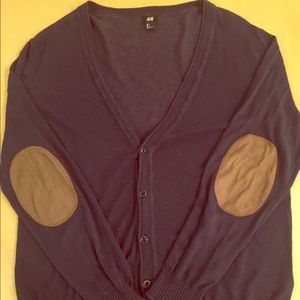 H&M cardigan with elbow pads (men's size L)