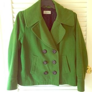 Merona Apple Green Cropped Pea Coat