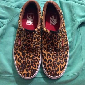 Leopard print vans