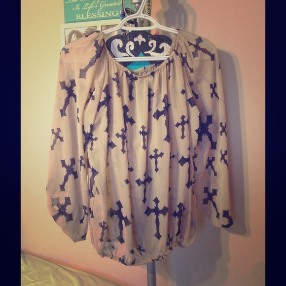 Cross blouse