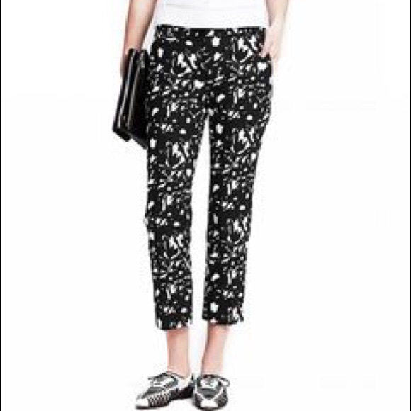 Banana Republic Jacquard Floral Pant