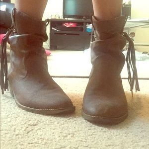 Adorable ankle cowgirl boots from Target