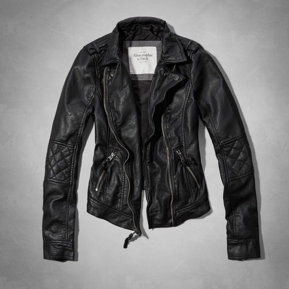 🌀SOLD🌀A&F Leather Moto Biker Jacket