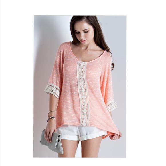 Peach knit sweater - Picture 1 of 1