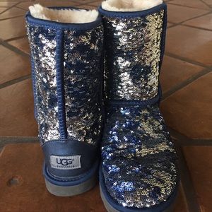 UGGS!!!! Blue Sequence