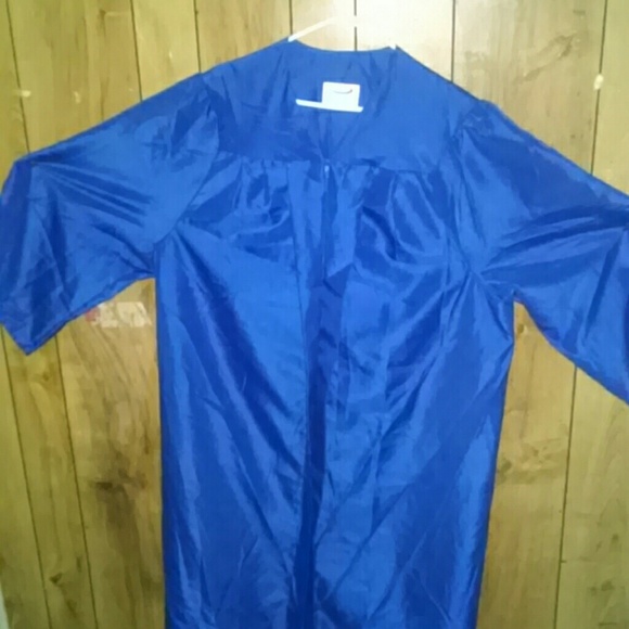 Royal blue cap & graduation gown