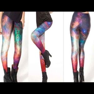 Lotus Leggings Rainbow Galaxy