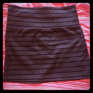 Striped bodycon skirt