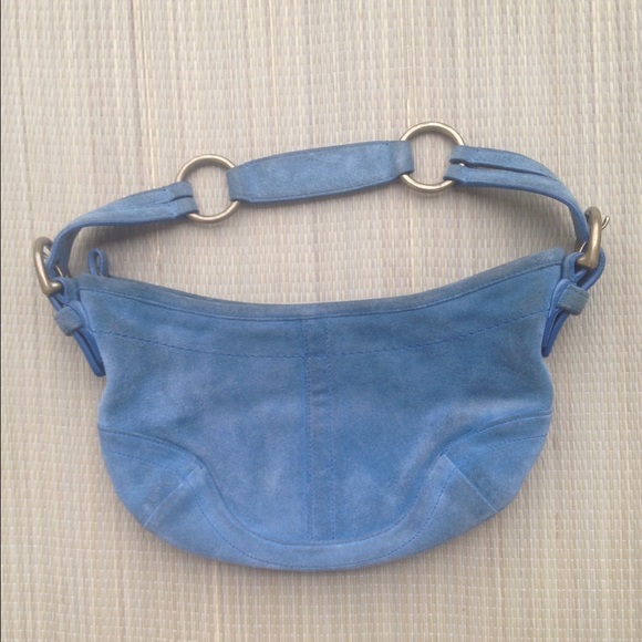 Coach blue swade purse