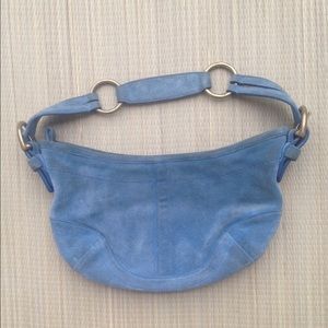 Coach blue swade purse