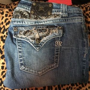Miss me jeans , designed pockets