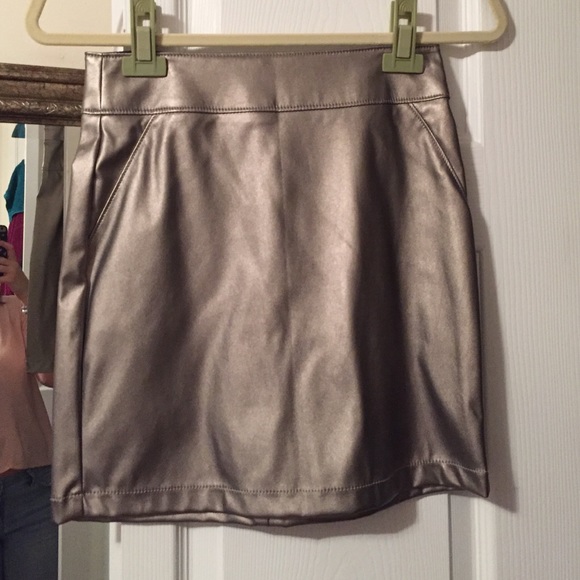 Forever 21 Metallic Skirt