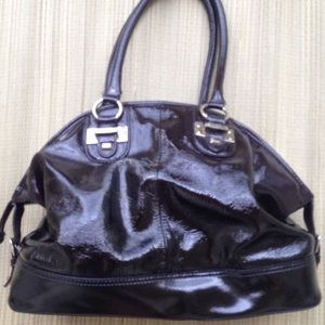 Ann Taylor dark purple patent