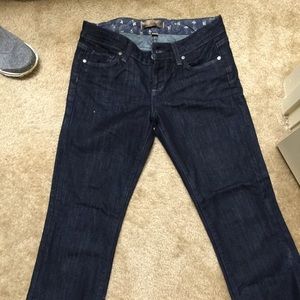 Paige cropped dark wash 26