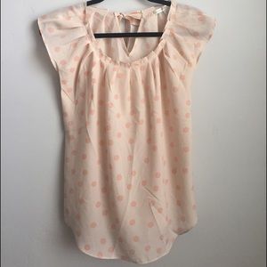 Pink Polka Dot Blouse