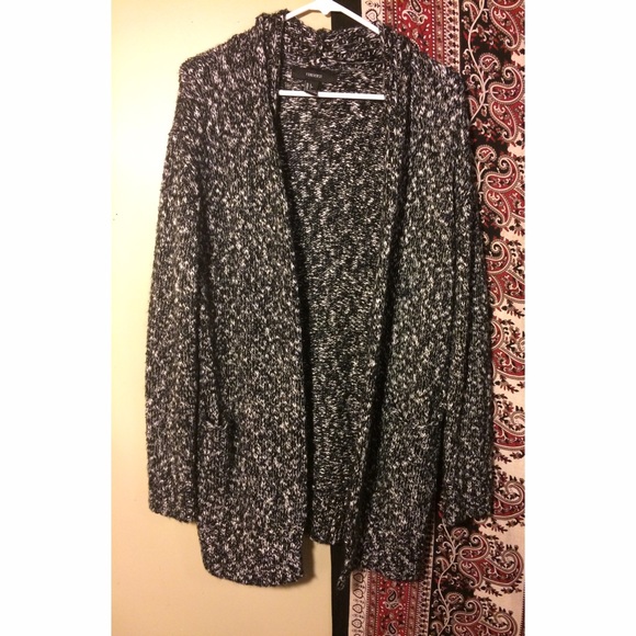 F21 Open Knit Chunky Cardigan