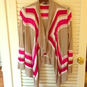 INC Drape Front Geometric Cardigan