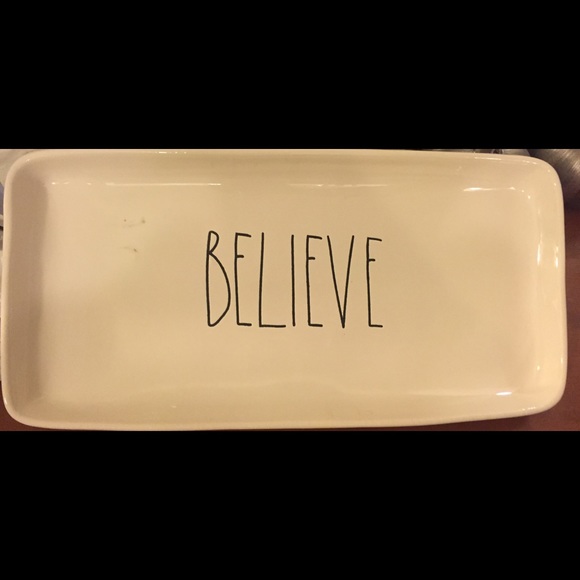 Rae Dunn Believe Platter