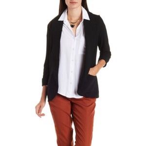 SOLD - 3/4 sleeve black blazer