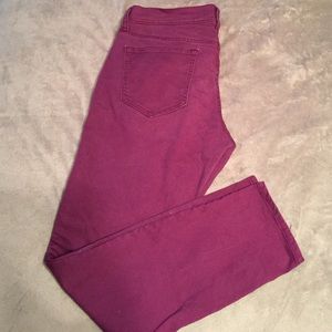 Purple skinny jeans