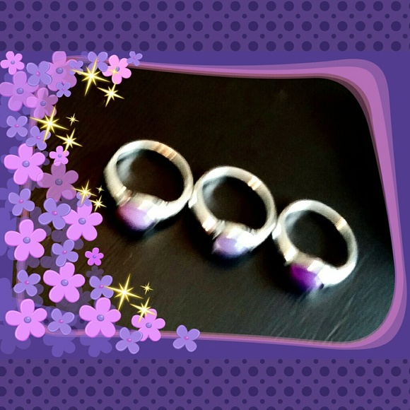 Set of 3 Stackable Rings & Bangle - Picture 2 of 3