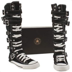 Knee High Converse with Buckles