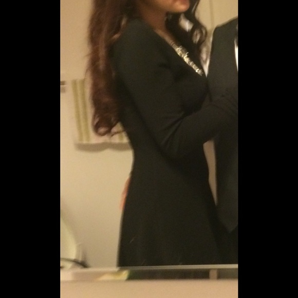 Forever 21 fit&flare black dress