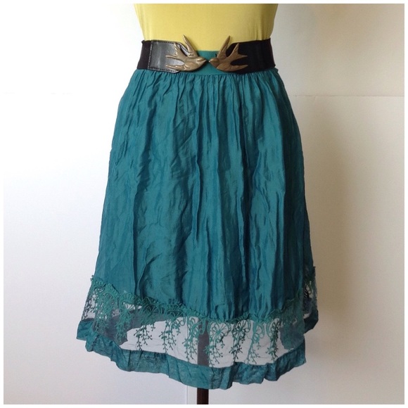 Keysha Dresses & Skirts - Keysha blue green hippie skirt sz XS