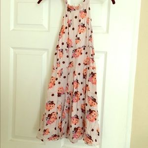 Free People dress. Polka dot halter neck