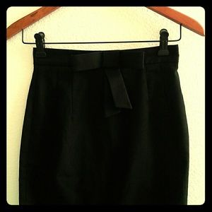 Black pencil skirt