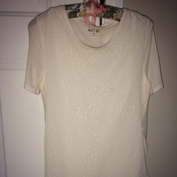 Off white imprint top