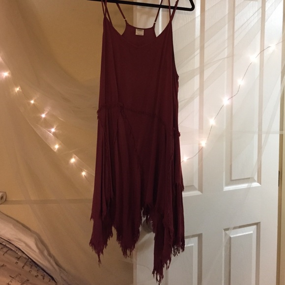 Free People Ruffled slip/dress