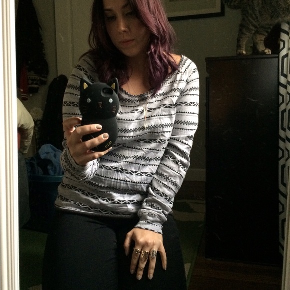 Aztec print sweatshirt