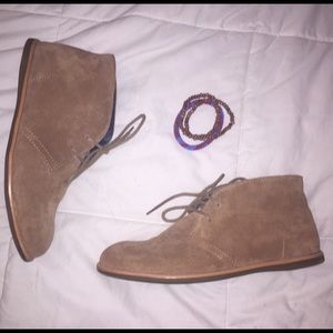 Tan Ankle-High Boots