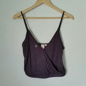 Surplice Crop Top