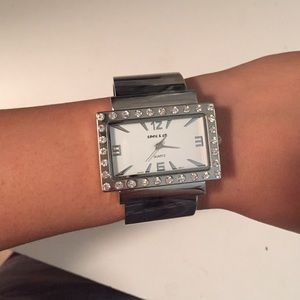 stainless silver watch